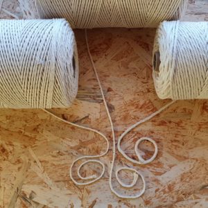 Mecha Fios Macramé Algodão N2 6 Medida N1 (esquerda) N2 (meio) N3 (direita)