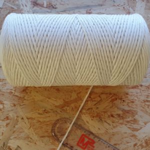 Mecha Fios Macramé Algodão N2 4 Medida N2 Branco