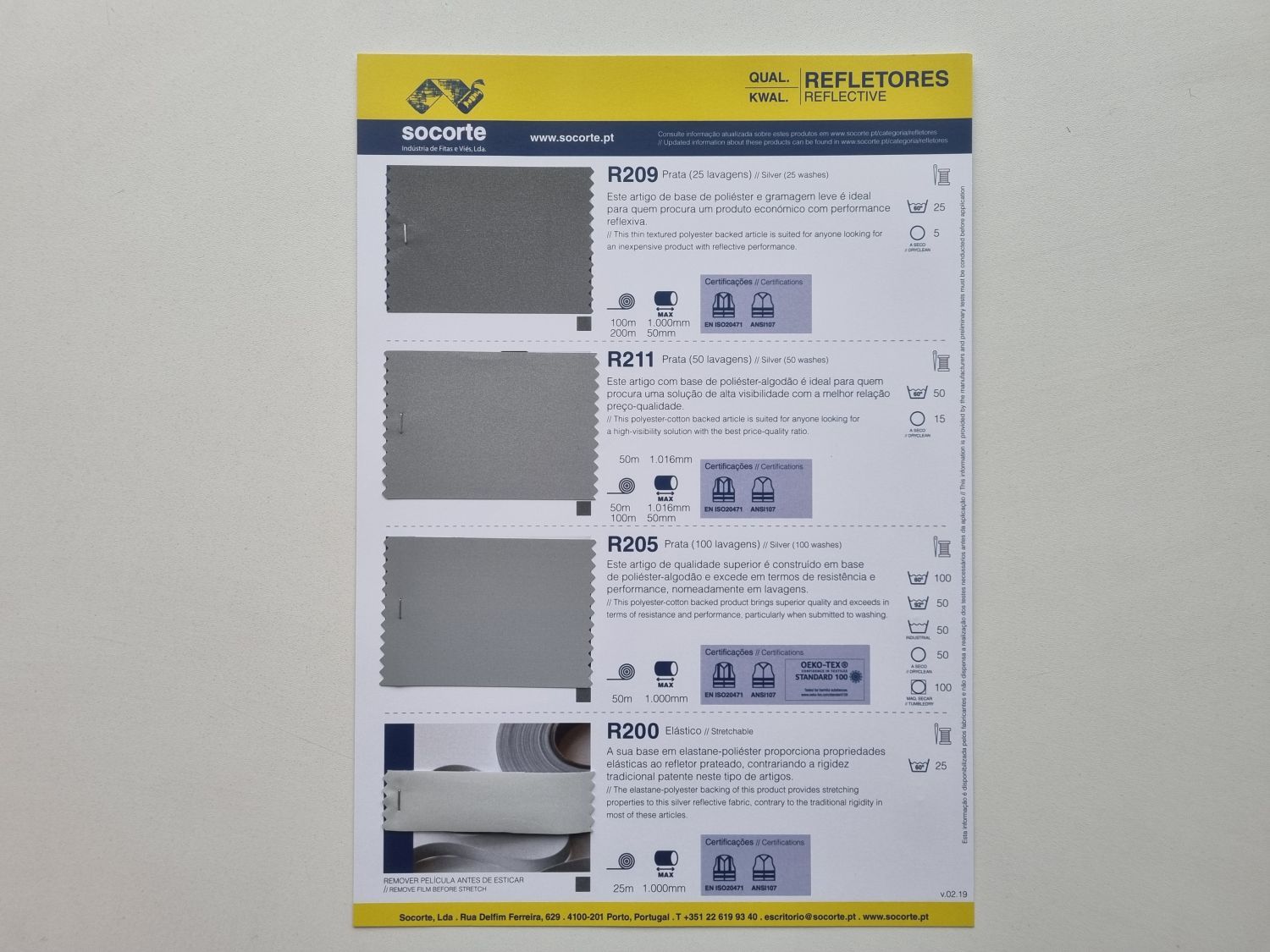 GFRC001 Cartaz Amostras Refletores 1