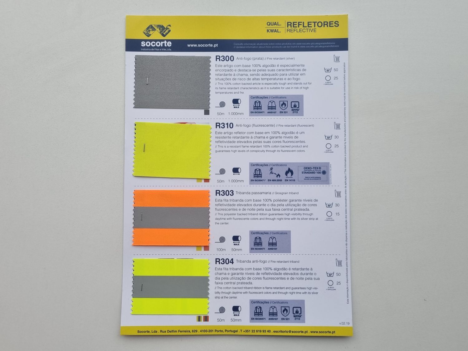 GFRC002 Cartaz Amostras Refletores 2