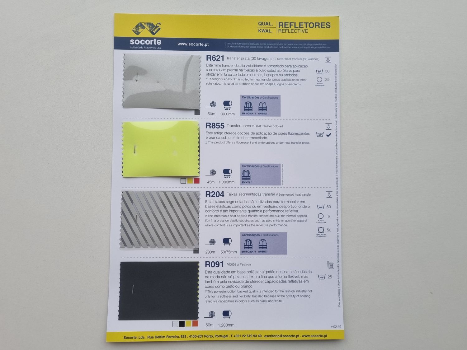 GFRV003 Cartaz Amostras Refletores 3