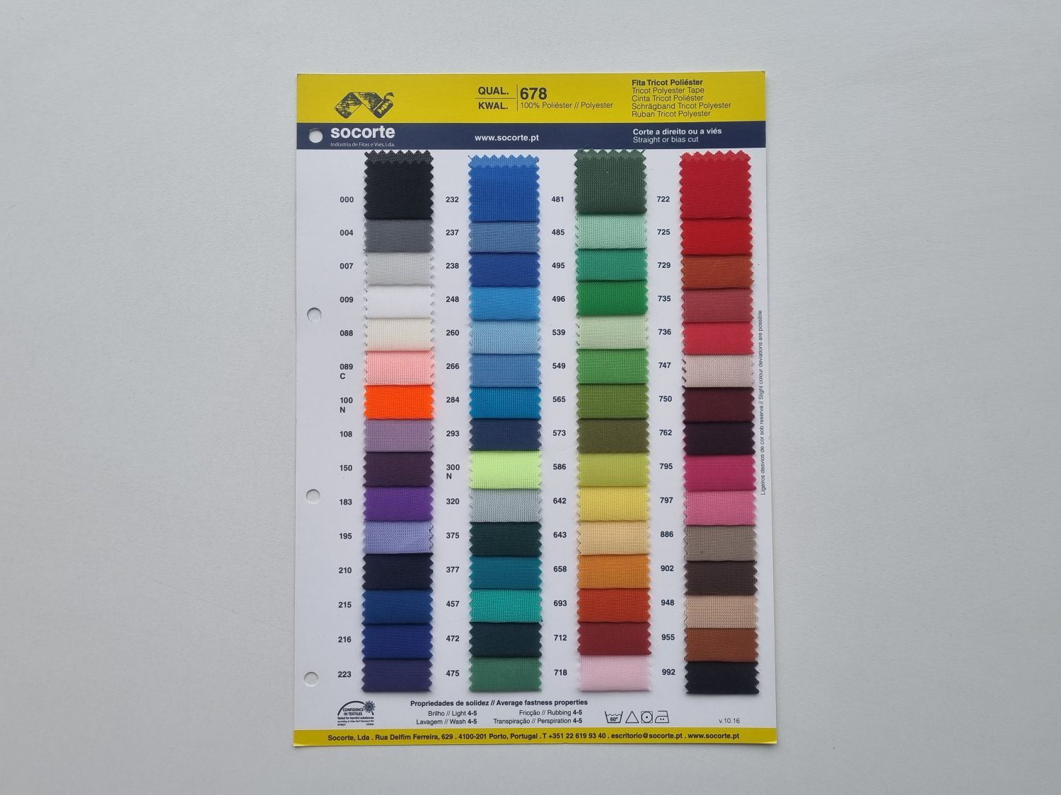 GFTT678 Cartaz Cores Tricot Poliéster